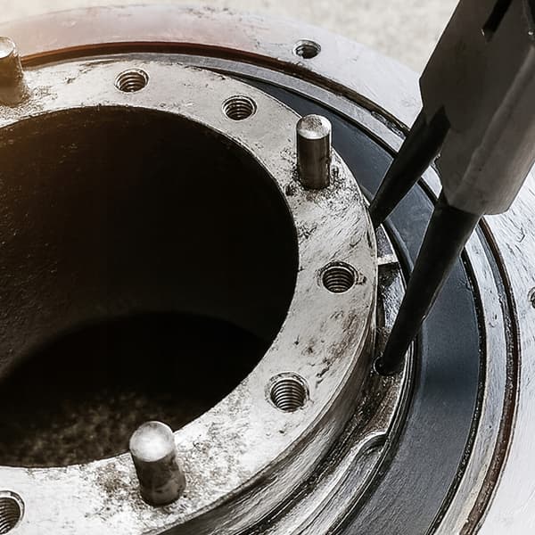 Rak utvändig låsringstång 180 mm C45 stål för VERGIONIC-ringar