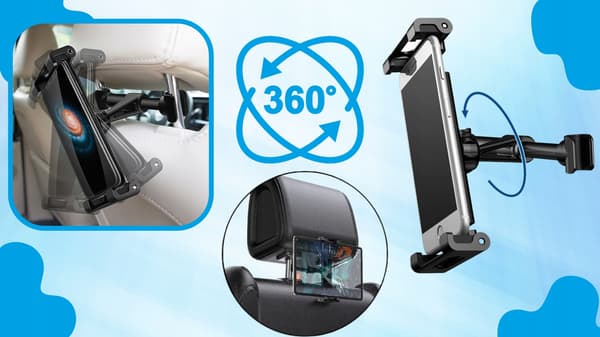 BILHOLDER TIL TABLET TELEFON 4,7-13" SOLID ROTARY JULEGAVEN