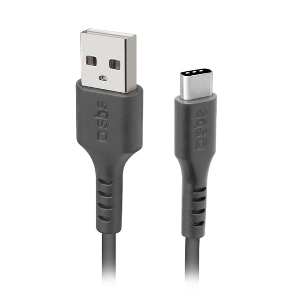 USB-A - USB-C-kabel 1,5 m - svart