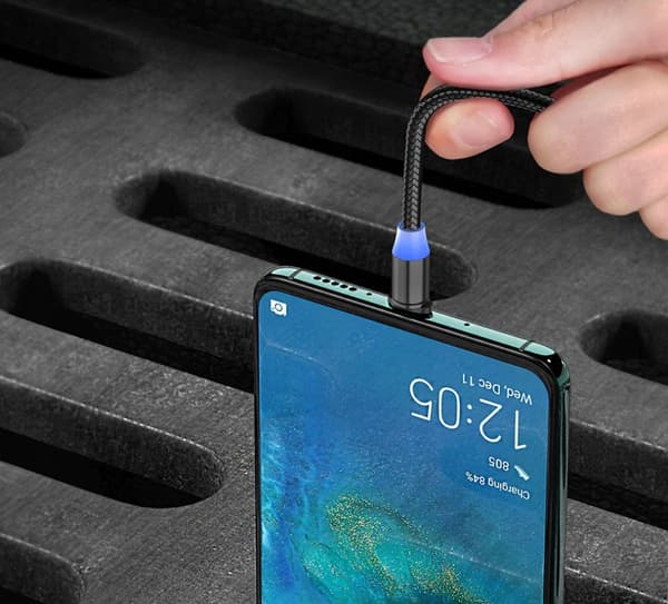 Koanni magnetisk kabel 150 cm för iPhone Micro USB Typ-C