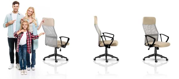 Sofotel Sydney kontorstol med mikronet, beige