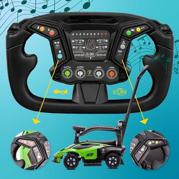 Työntöauto Lamborghini Essenza SCV12 vihreä