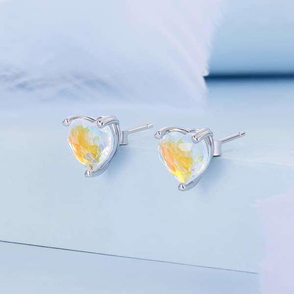 Pendientes de Plata Pendientes de Corazón Plata 950
