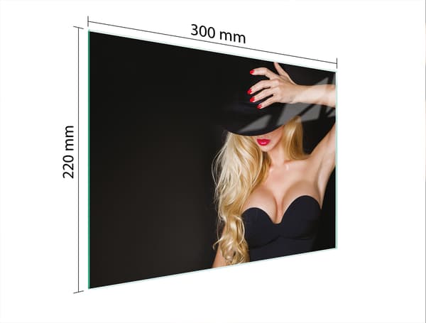 GLAS SKÆREBRÆT 30x22 KVINDE