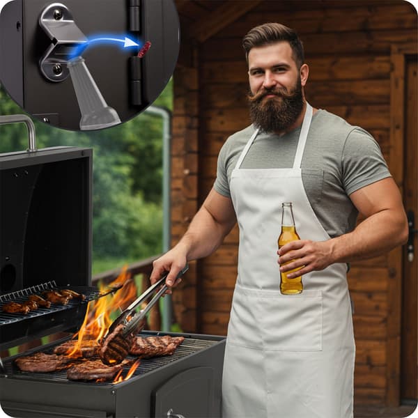 Berdsen BD-891 kulgrill med låg, sort