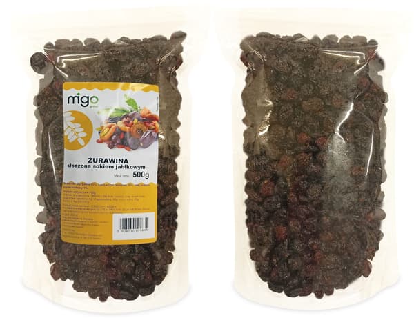 Omenamehulla makeutetut karpalot (500 g) MIGOgroup