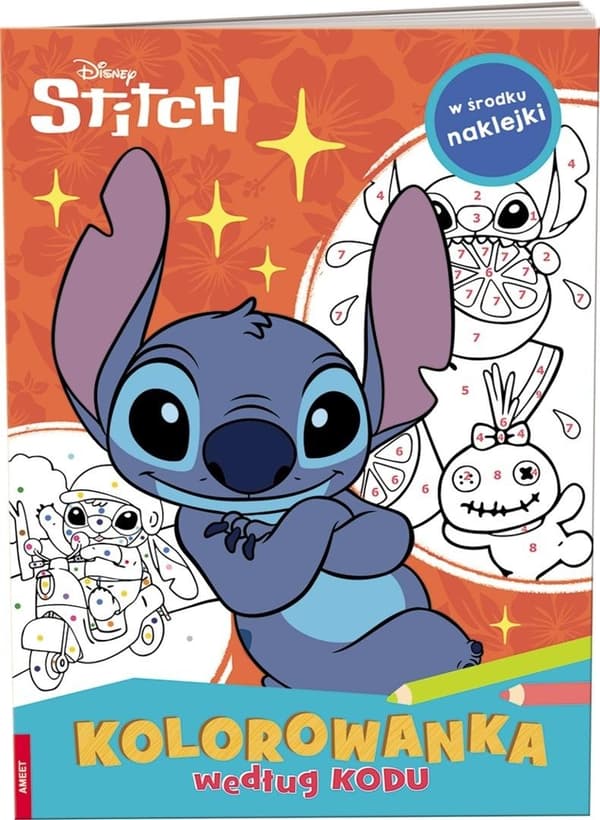 Farvelægning efter kode. Disney Stitch