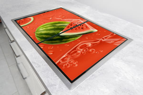 GLASSKYDDSPLÅT FÖR SPIS 85x52 VATTENMELON