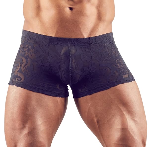 Svenjoyment Herre Mønstrede Mesh Boxershorts Sort L