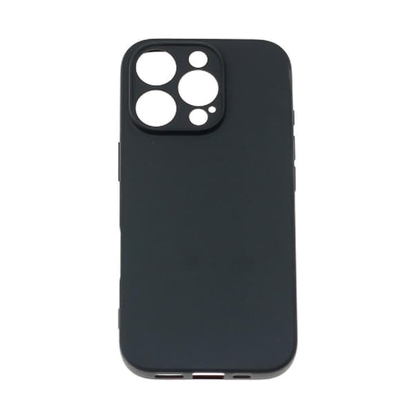 Blødt cover til iPhone 16 Pro Max - Sort