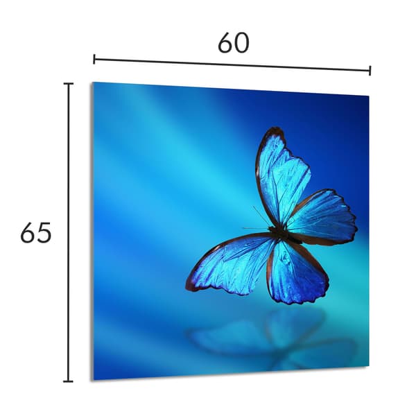 KEITTIÖN LASIPANEELI 60x65 Butterfly