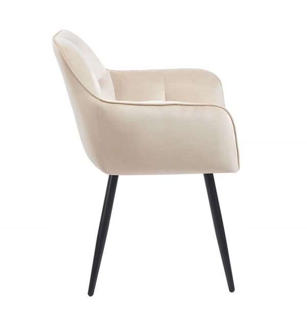 K40-FX sammetsbeige fåtölj