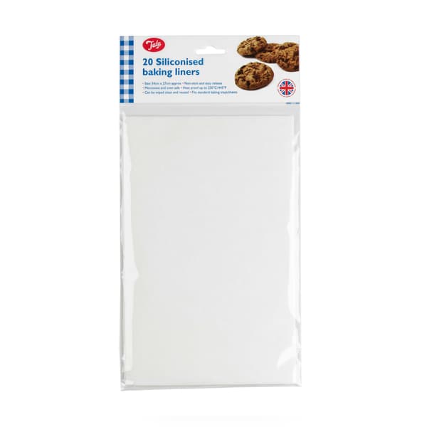 Silikone bagepapir 20 stk - rektangler / Tala