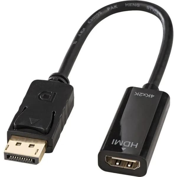 DisplayPort til HDMI-konverter LINDY Sort