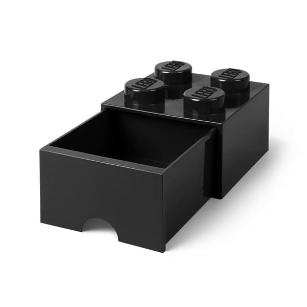 LEGO(R) containerklods med skuffe, fire sorte