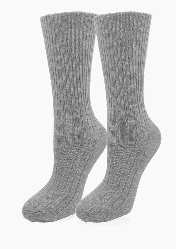 Damullsockor, grå Wool Soft Marilyn. DAMULLSOCKA, grå 36/41.