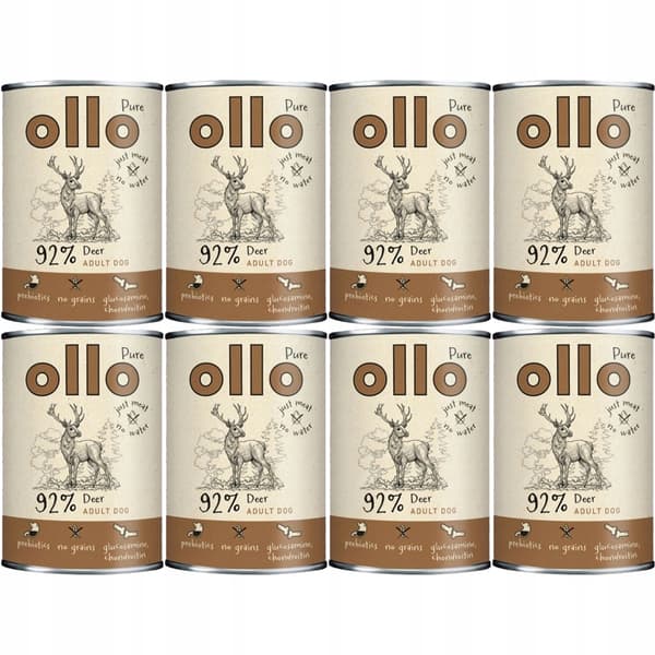 Ollo Pure Jeleń Våtfoder för hundar 8 x 400g