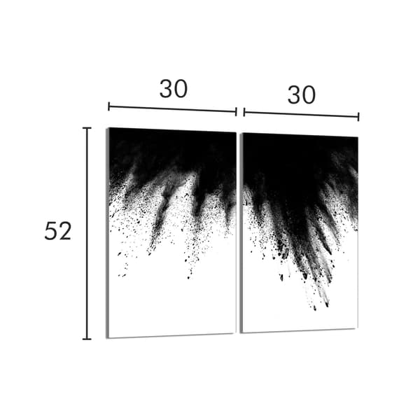 Glasbeskyttelsesplade til komfur 2x30x52 Explosion