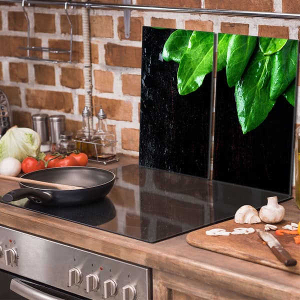 Lasinen suojalevy liedelle 2x30x52 Basil