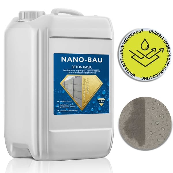 NANO-BAU BETON BASIC hydrofob imprægnering til beton 5L