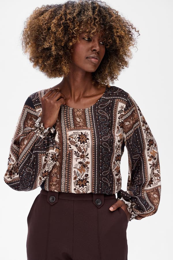 Damebluse Oggi-2 Chokolade 36