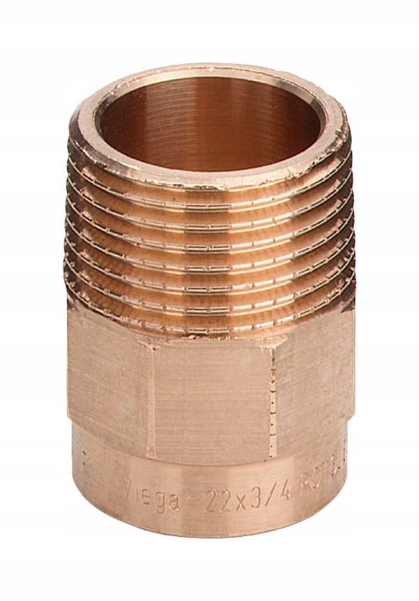 Viega messing koblinger Cu-nippel til lodning 18 mm x 1/2