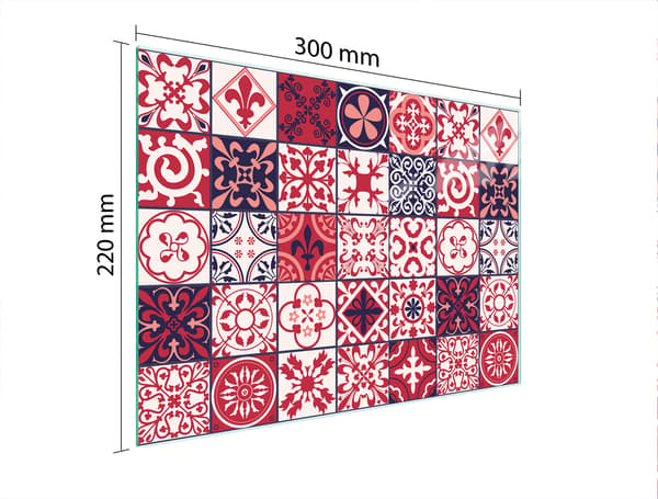 GLAS SKÄRBRÄDA 30x22 MOSAIK