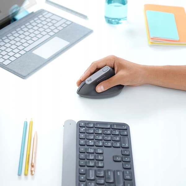Logitech MX Vertikal Trådløs Optisk Mus Sort