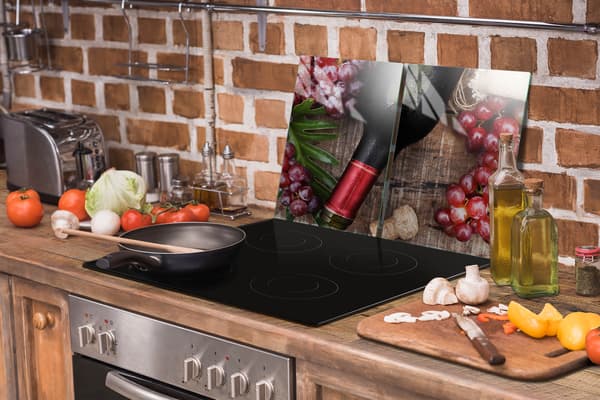 LASINEN SUOJALEVY LIEDELLE 70X52 VIINI