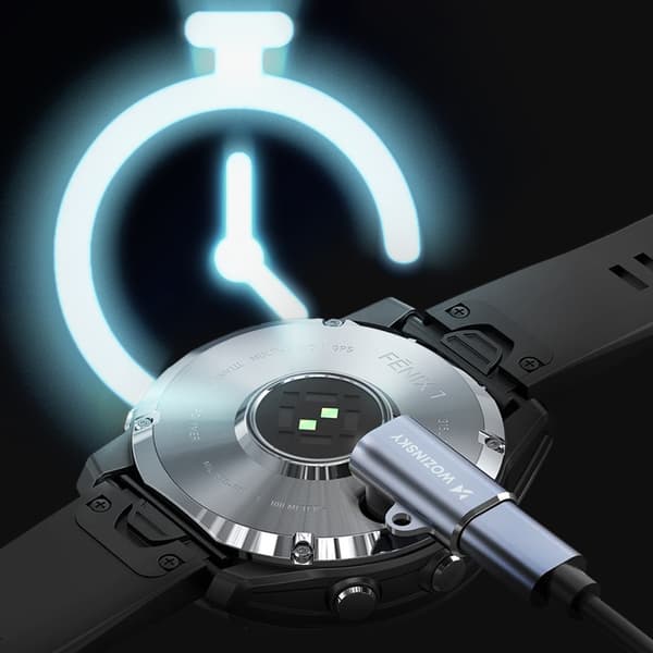 USB-C Adapter til Garmin Smartwatch - Grå
