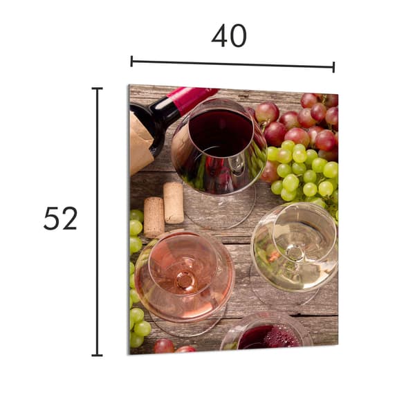 GLAS SKÄRBRÄDA 40x52 Vin