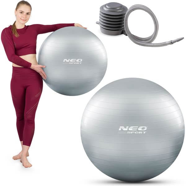 Træningsbold 65 cm NS-951 sølv