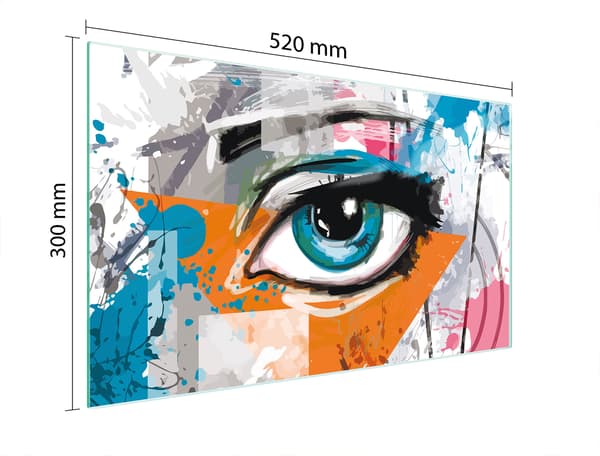 LASINEN LEIKKUULAUTA 52x30 SILMÄ