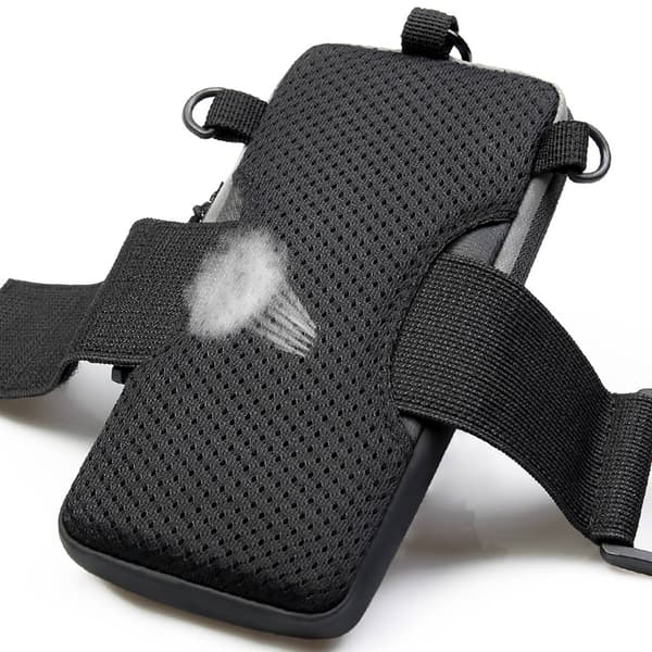 Armbåndsetui til løbetelefon - sort