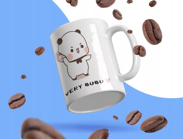 DUDU och BUBU-mugg med roligt tryck som present