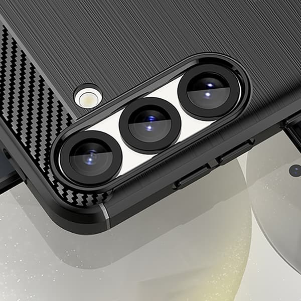 Silikonbaksida för iPhone 16e Carbon Case – svart