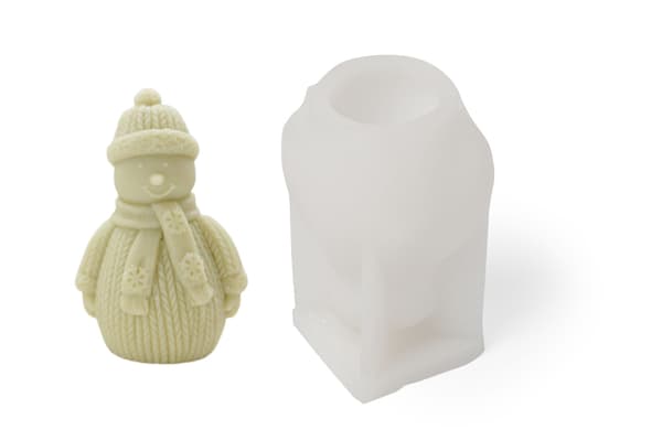 Silikone snemand lysform 97x62 mm
