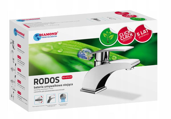 RODOS KROM GULVVASKEBATTERI