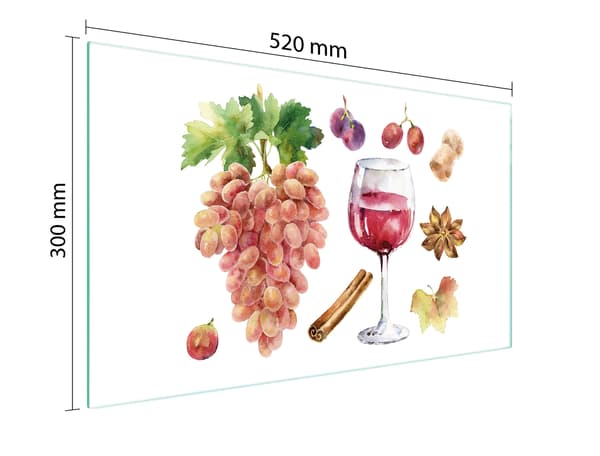 SKÄRBRÄDA I GLAS 52x30 VIN