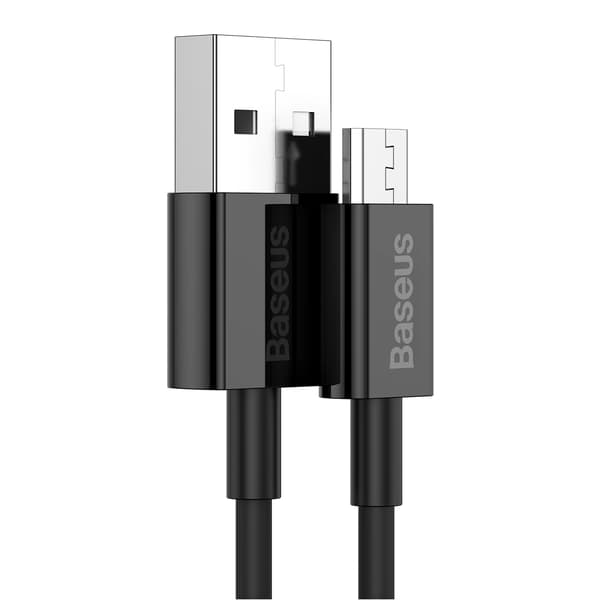 Superior USB-A - micro USB 2A 2m kaapeli - musta