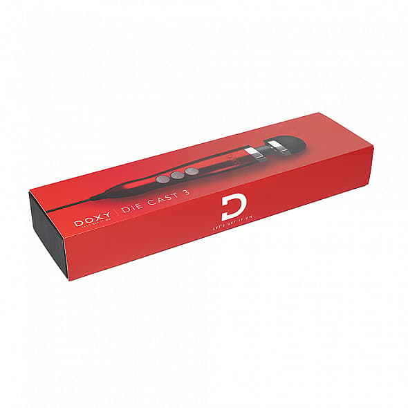 Doxy Die Cast 3-stavsmassageapparat Candy Red
