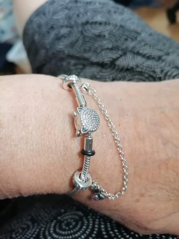 Pandora MODULÆR armbånd Pave Kitten 23 cm