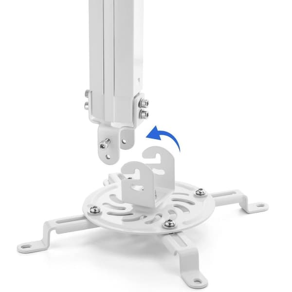 Techly Projektorarm 38-58 cm. 13,5 kg, Loftmontering, Sølv