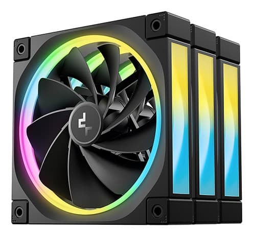 DeepCool FL12R 3IN1 blæser sort, 12 cm, 3 stk., ARGB