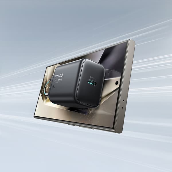 USB-C 25W SFC PPS PD Vægoplader - Sort