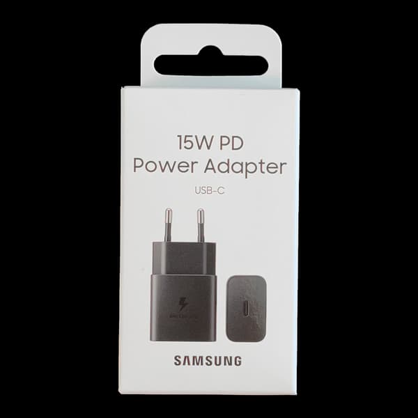 USB-C 15W PD AFC vægoplader sort