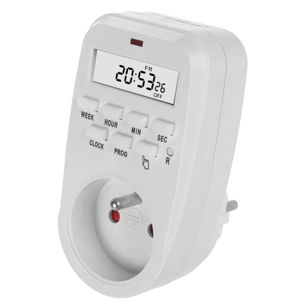 GreenBlue GB362 E digital timer, max belastning 16A, IP20