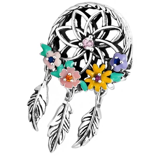 Charms til Pandora Drømmefanger Blomst Charm Vedhæng