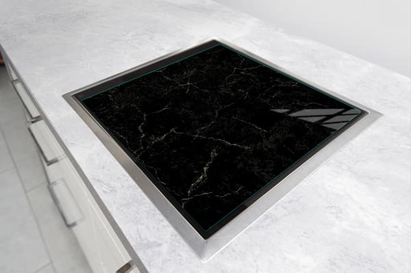 GLASSKYDDSPLÅT FÖR SPIS 50x52 MARMOR