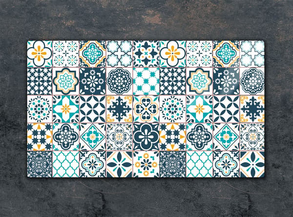 GLAS SKÄRBRÄDA 52x30 MOSAIK